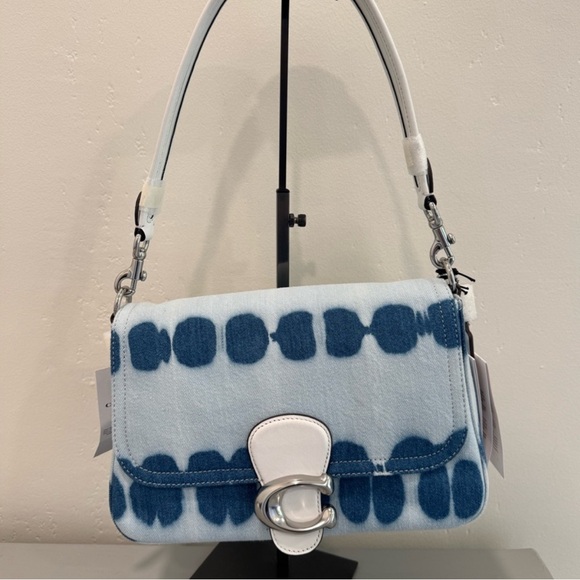 Coach Handbags - Coach NWT Blue and White Denim 2 way crossbody/ shoulder bag